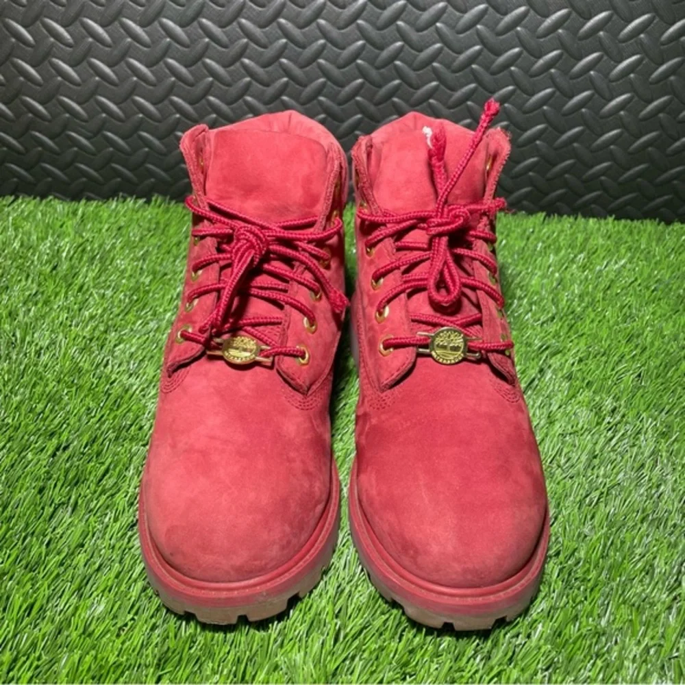 Timberland red suede